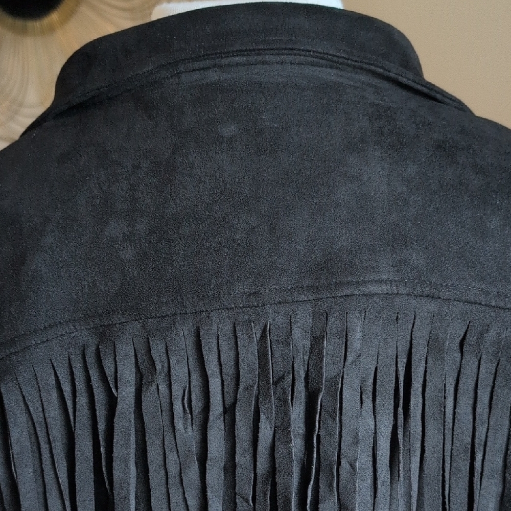 Black Fringe Jacket - Picture 5 of 8